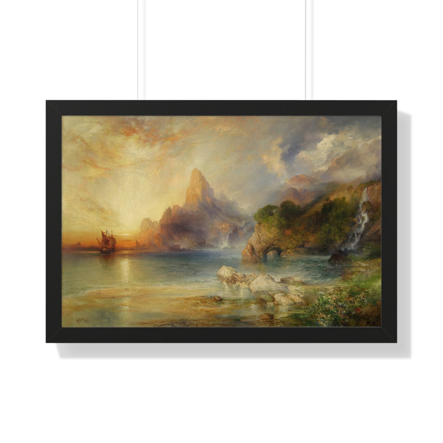 The Lotus Eaters, 1895 by Thomas Moran Framed Poster - Ideal Home Décor for Nature Lovers