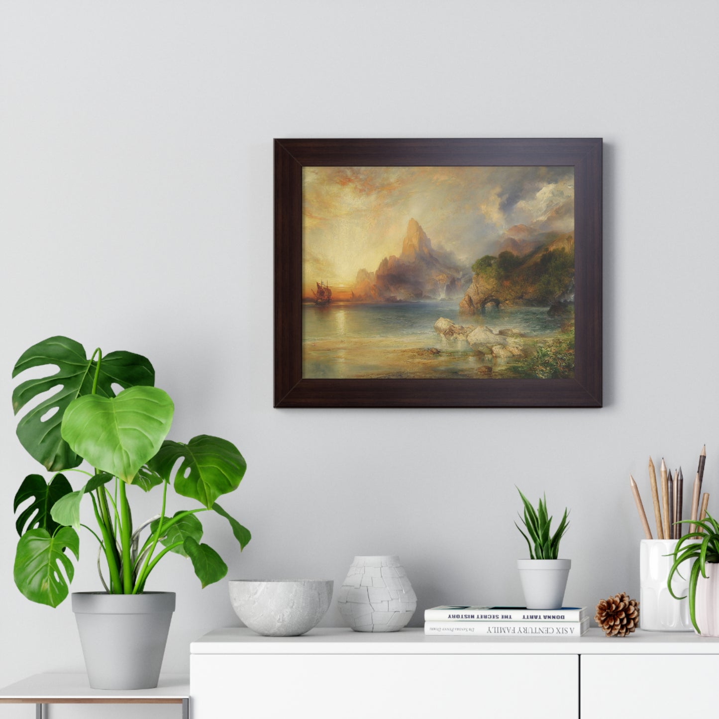 The Lotus Eaters, 1895 by Thomas Moran Framed Poster - Ideal Home Décor for Nature Lovers