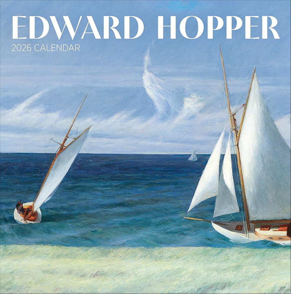 Wall Calendar 2026, Edward Hopper Art, 12 Months, Large Grid Design Featuring 12 Artworks cover image