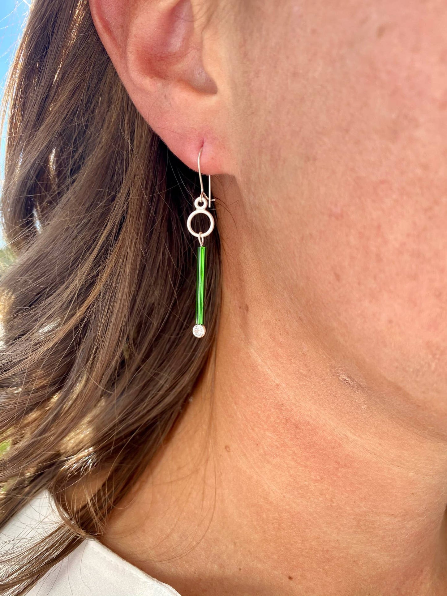 Barb-Wire CZ Earrings - PMA Store at the Portland Museum of Art, Maine