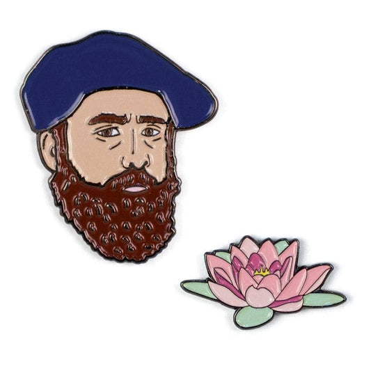 Unemployed Philosophers Guild - Monet and Water Lily Pin Set - PMA Store at the Portland Museum of Art, Maine