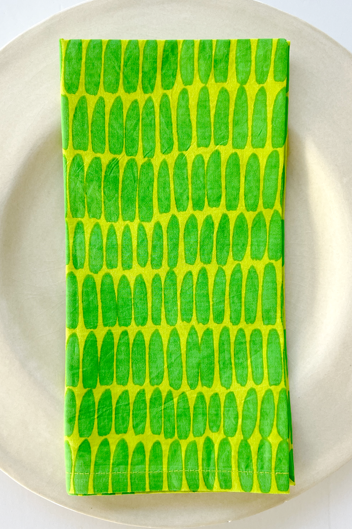 Napkins (Set of 4): Grasses Moss/Hunter - PMA Store at the Portland Museum of Art, Maine