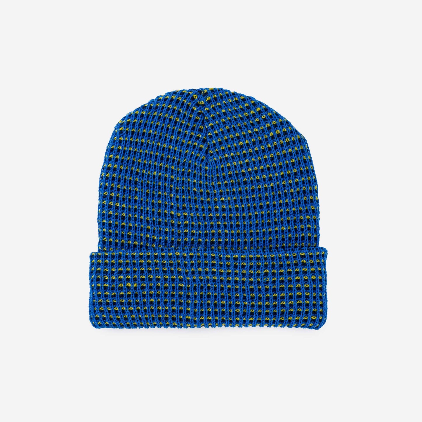 Simple Grid Knit Beanie: Lime Pink - PMA Store at the Portland Museum of Art, Maine