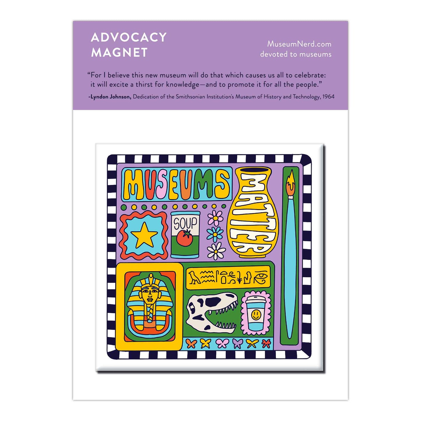 Museums Matter Color Illustration Magnet: None (Loose) - PMA Store at the Portland Museum of Art, Maine