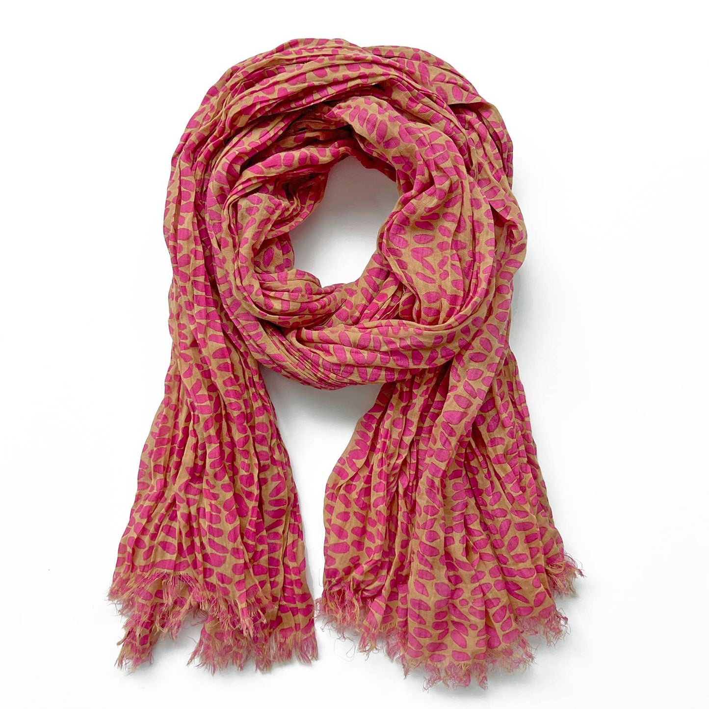 See Design - Cotton Scarf: Notes Yellow/Pink - PMA Store at the Portland Museum of Art, Maine