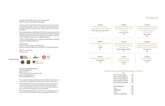 Schiffer Publishing - Rooted, Revived, Reinvented: Basketry in America - PMA Store at the Portland Museum of Art, Maine