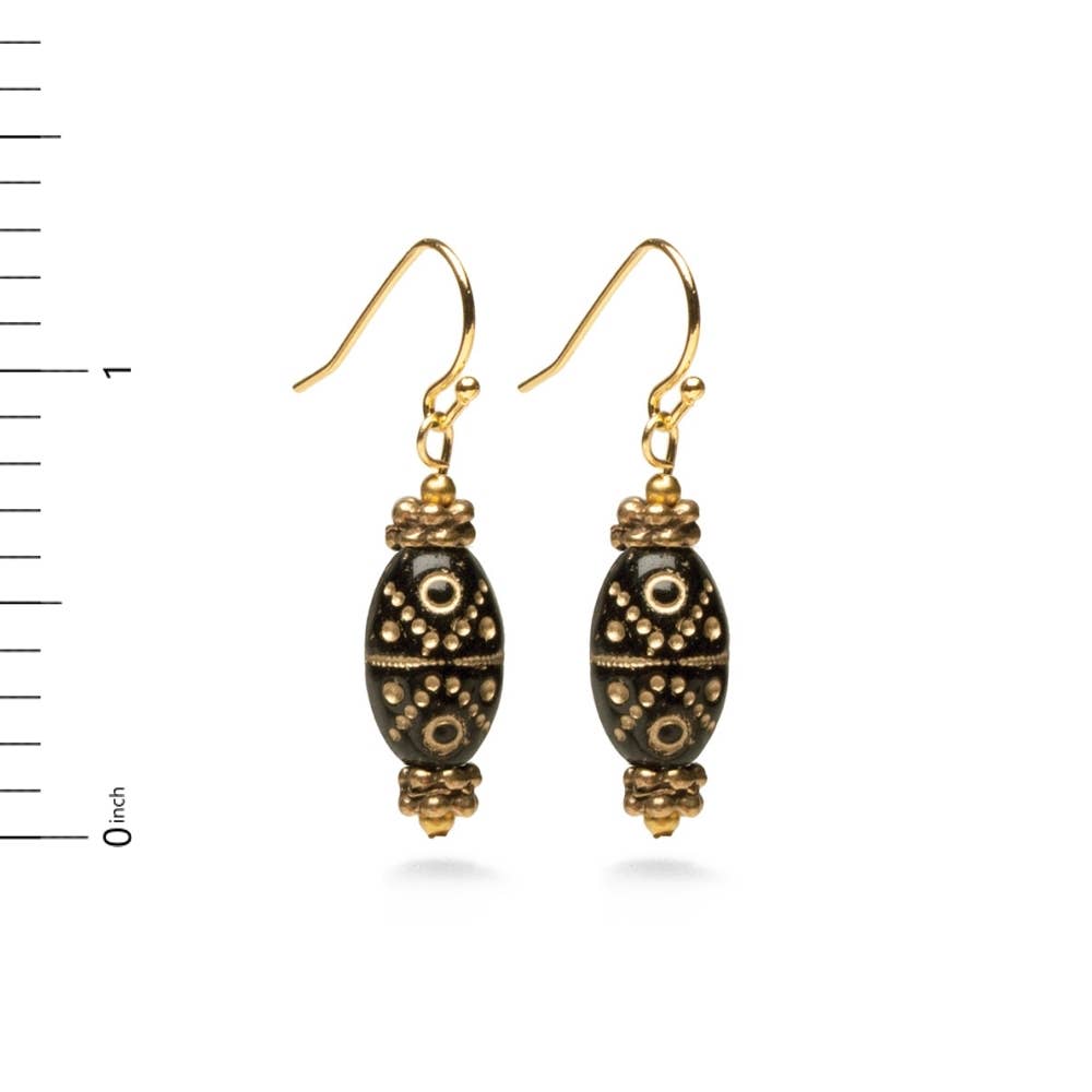 Klimt Inspired Gold Flecked Earrings - PMA Store at the Portland Museum of Art, Maine
