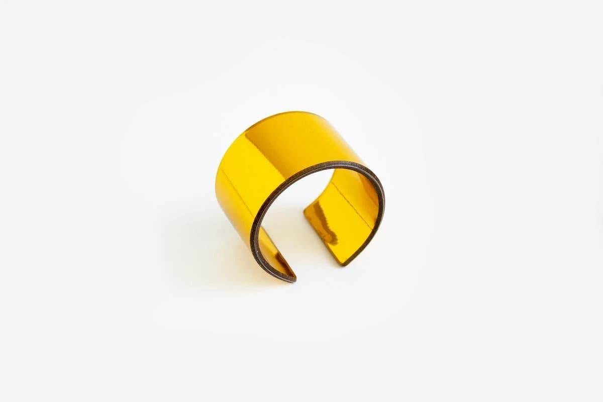 dconstruct - Ecoresin Cuff - Wide: Whisper Robin / M - PMA Store at the Portland Museum of Art, Maine
