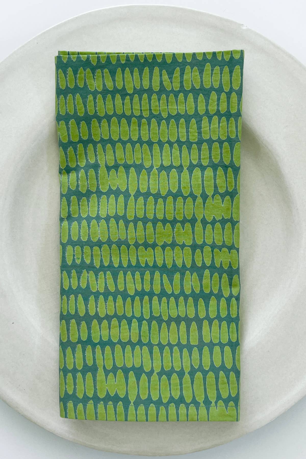 Napkins (Set of 4): Grasses Moss/Hunter - PMA Store at the Portland Museum of Art, Maine