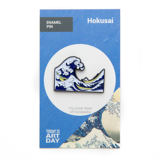 Today is Art Day - Pin - Great Wave - Hokusai - PMA Store at the Portland Museum of Art, Maine