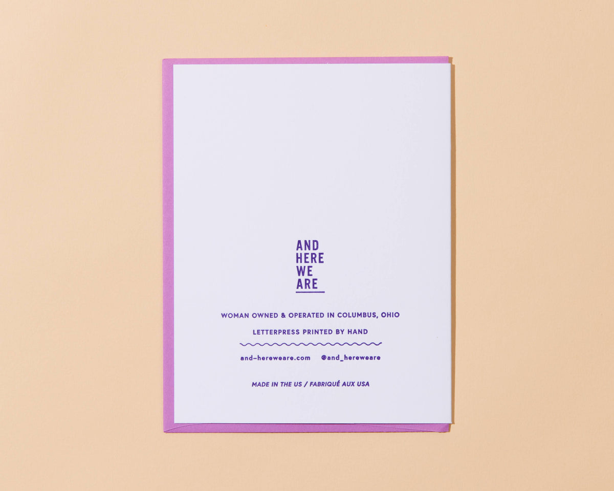 In This Economy? Letterpress Congrats Card- Made in USA - PMA Store at the Portland Museum of Art, Maine