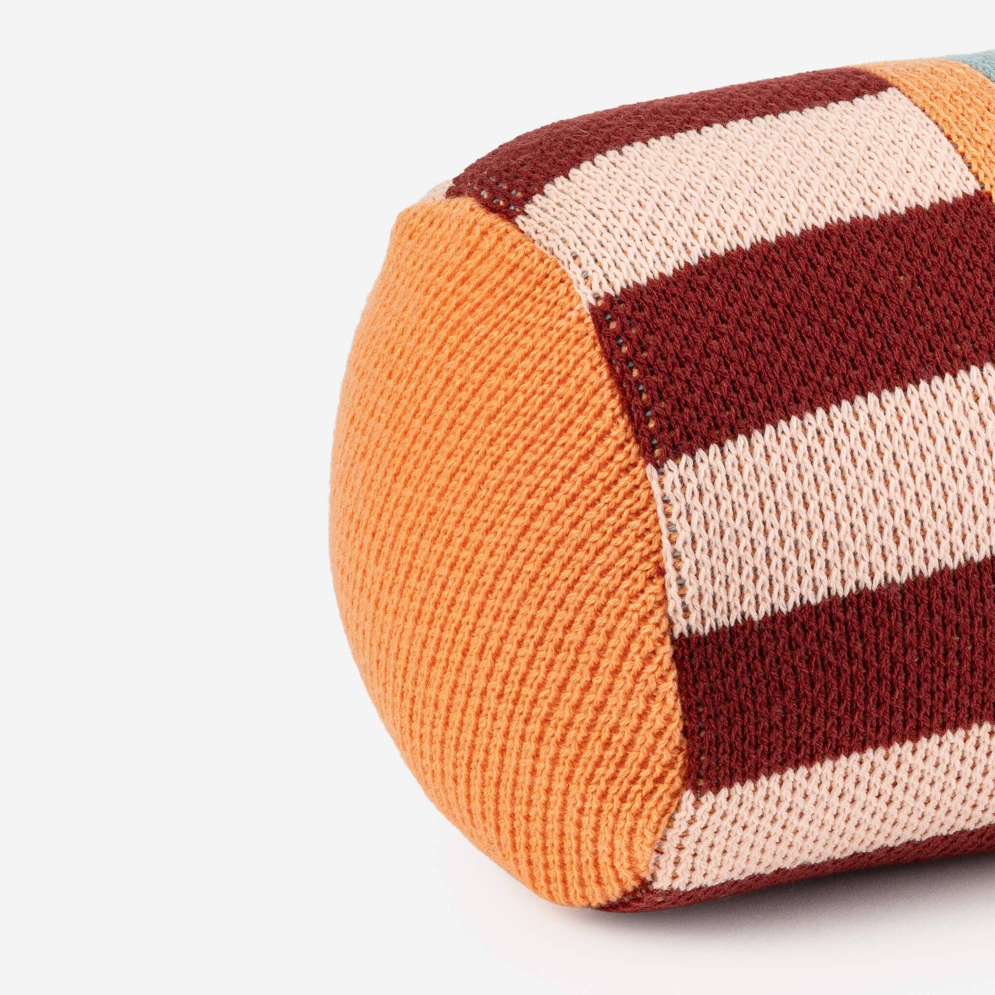 Stripe Dot Bolster Pillow: Cobalt - PMA Store at the Portland Museum of Art, Maine