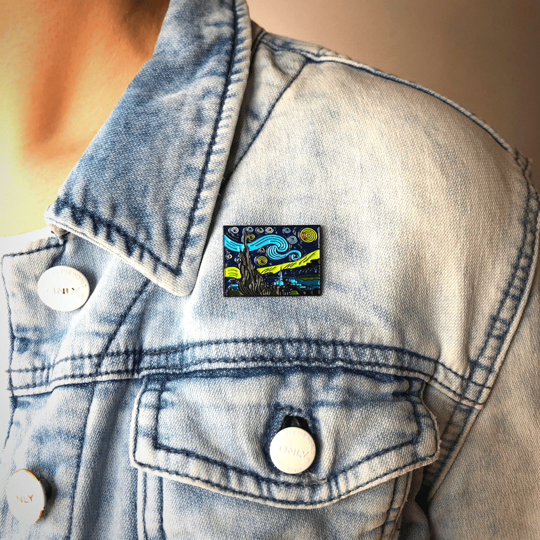 Today is Art Day - Pin - Starry Night - Van Gogh - PMA Store at the Portland Museum of Art, Maine
