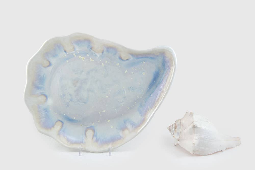 Alison Evans Ceramics - Large Oyster Plate: Abalone & Tortoise