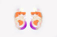 Ecoresin Squiggle Mania Earrings: Nude Solar - PMA Store at the Portland Museum of Art, Maine