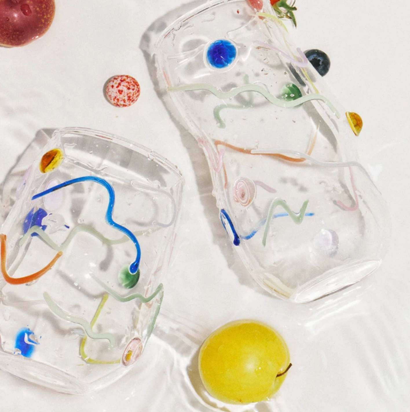 Candy Color Dots Glass Cup: C - PMA Store at the Portland Museum of Art, Maine