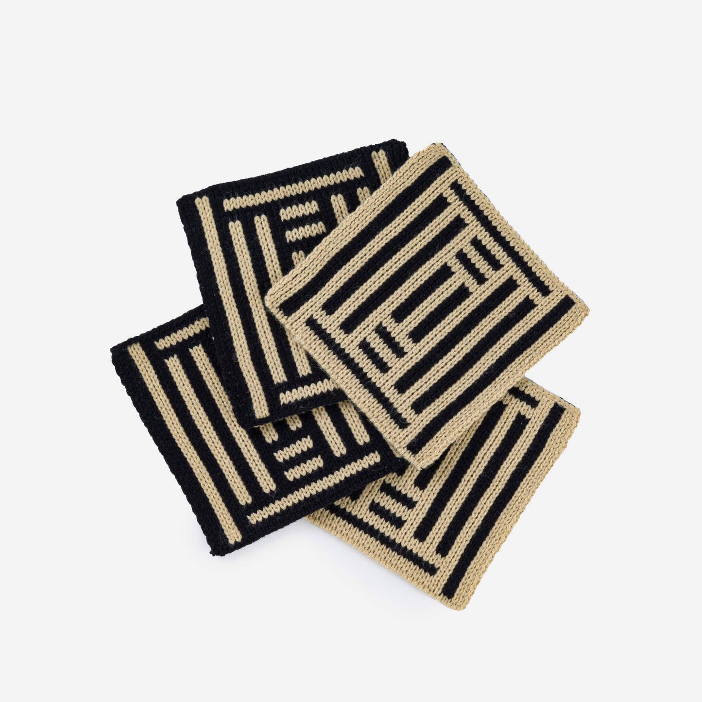 Columns Coaster Set: Black - PMA Store at the Portland Museum of Art, Maine