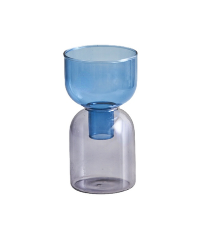 Two Way Terrarium Hydroponic Plant Vase / Candle Holder: Orange-Lilac - PMA Store at the Portland Museum of Art, Maine