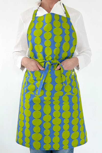 Apron: Globe Aqua/Green - PMA Store at the Portland Museum of Art, Maine