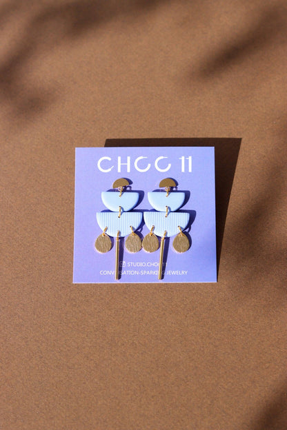 KAYLA EARRINGS // GOLD TONE: Hydrangea - PMA Store at the Portland Museum of Art, Maine