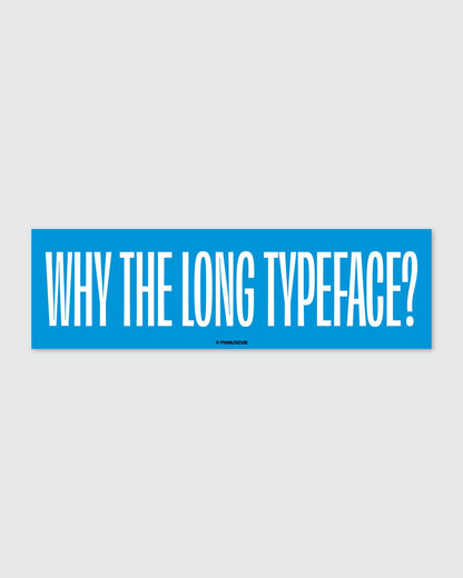 Pin Museum - Long Typeface • Bumper Sticker