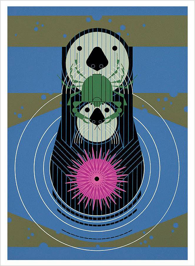 Pomegranate - Charley Harper: The Animal Kingdom Book of Postcards - PMA Store at the Portland Museum of Art, Maine