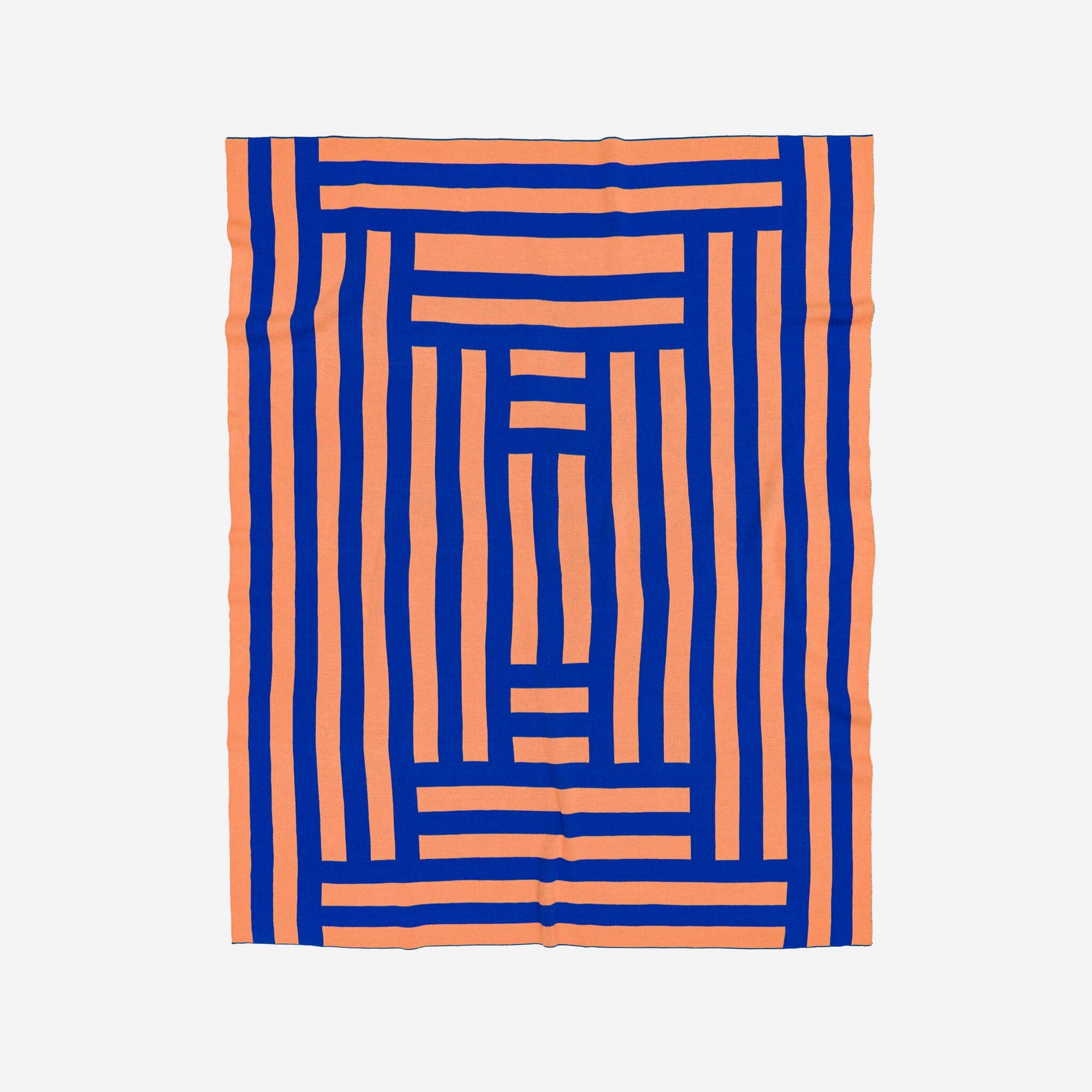 Columns Throw: Cobalt - PMA Store at the Portland Museum of Art, Maine