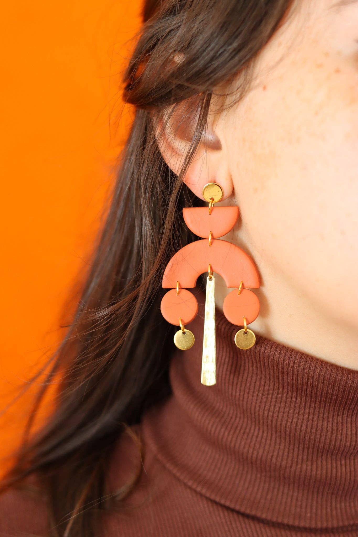 MIRANDA EARRINGS (COLOR BLOCK): Color block I - PMA Store at the Portland Museum of Art, Maine