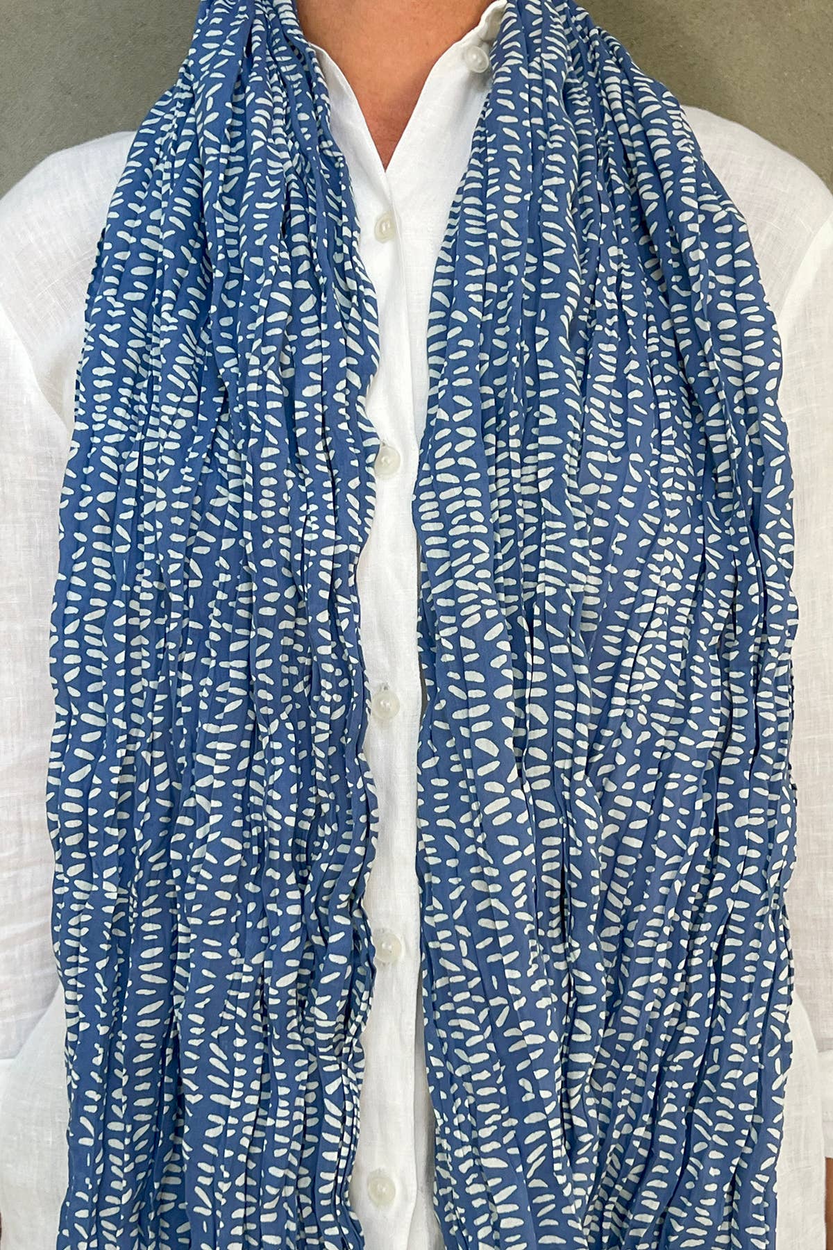 See Design - Cotton Scarf: Sonnet Black/Khaki - PMA Store at the Portland Museum of Art, Maine