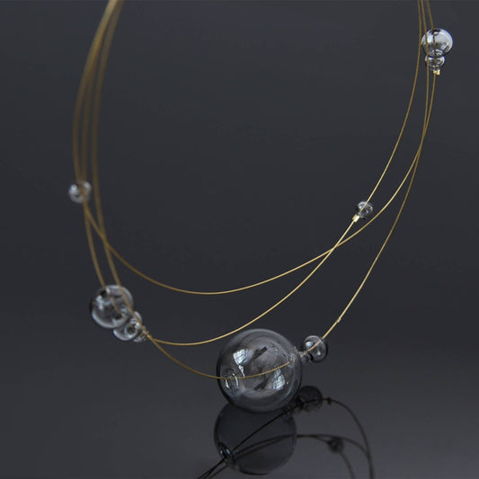 Pursuits - Cumulus Necklace: Gold Grey