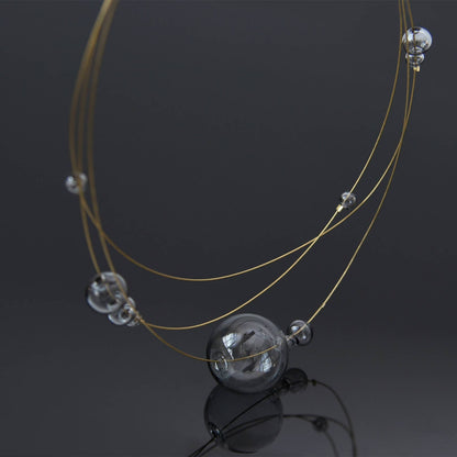 Pursuits - Cumulus Necklace: Silver Aqua