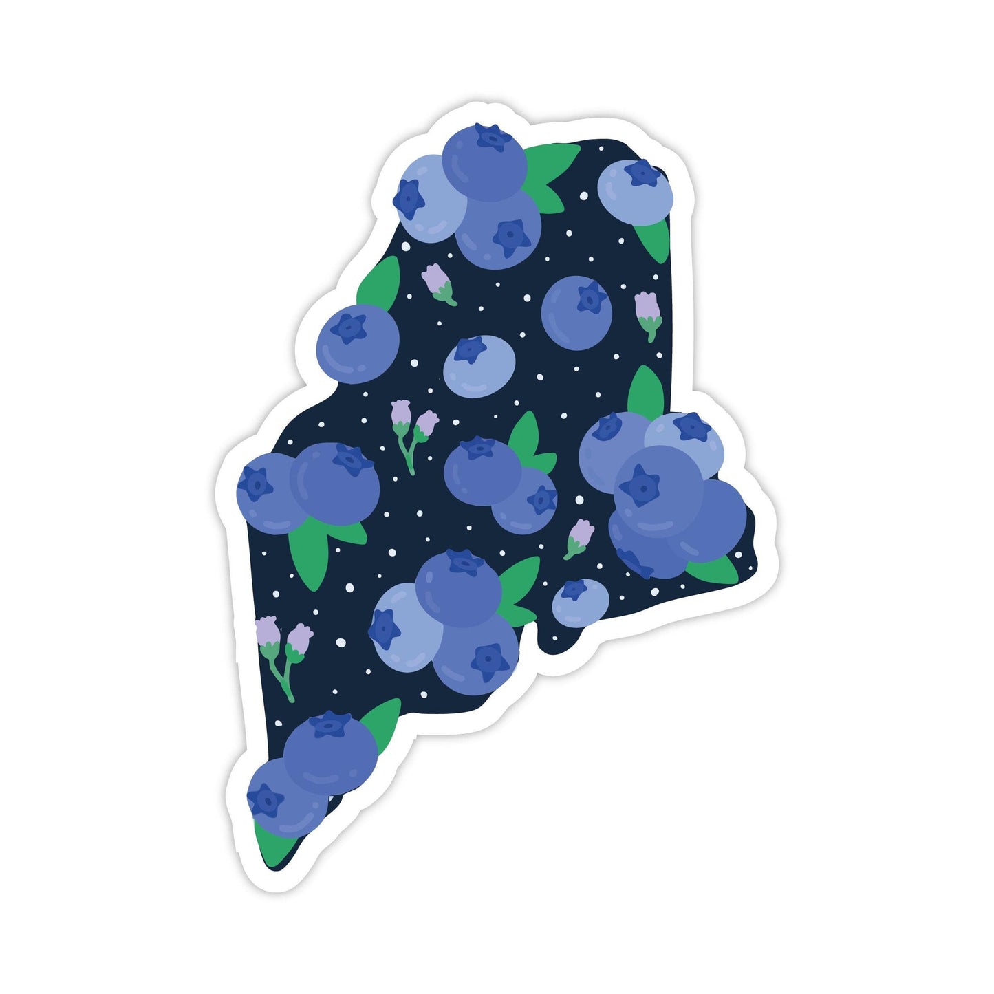 Stuck on Maine - Blueberry Maine Sticker — Waterproof & Laminated - PMA Store at the Portland Museum of Art, Maine