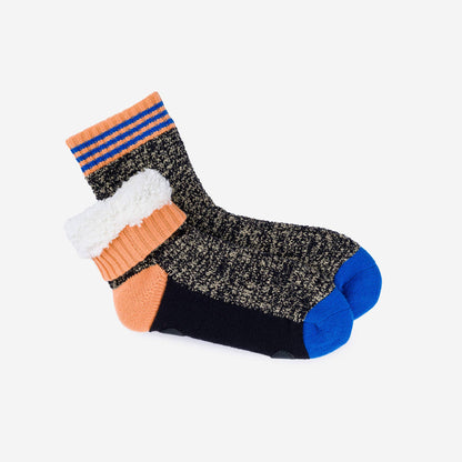 Varsity Knit House Socks: Golden Olive / S/M - W 6-9<br>M 5-7.5 - PMA Store at the Portland Museum of Art, Maine