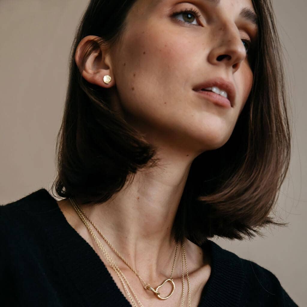 MULXIPLY - Pool Minimal Necklace | Brass - PMA Store at the Portland Museum of Art, Maine