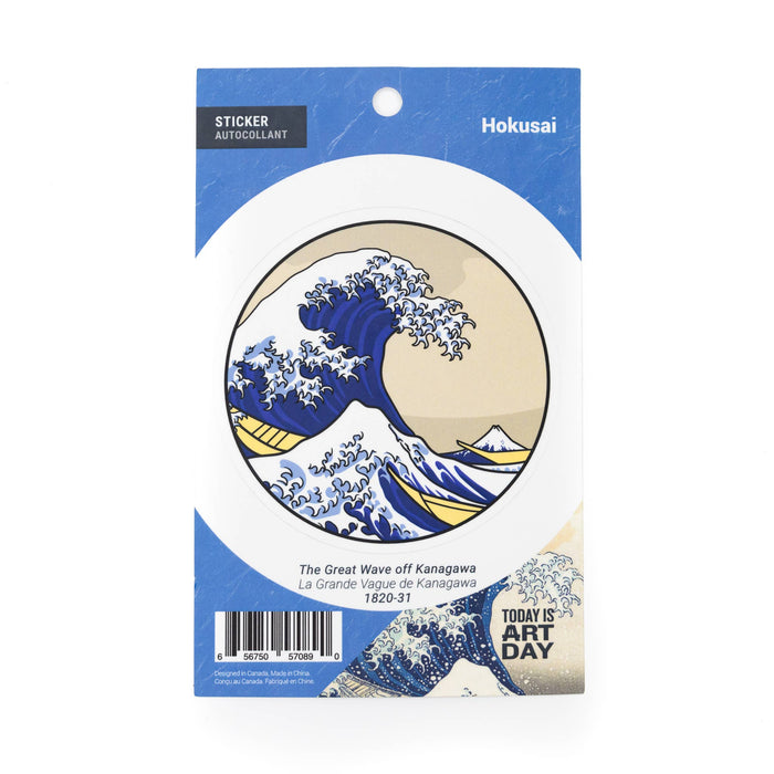 Today is Art Day - Sticker - Great Wave off Kanagawa - Hokusai