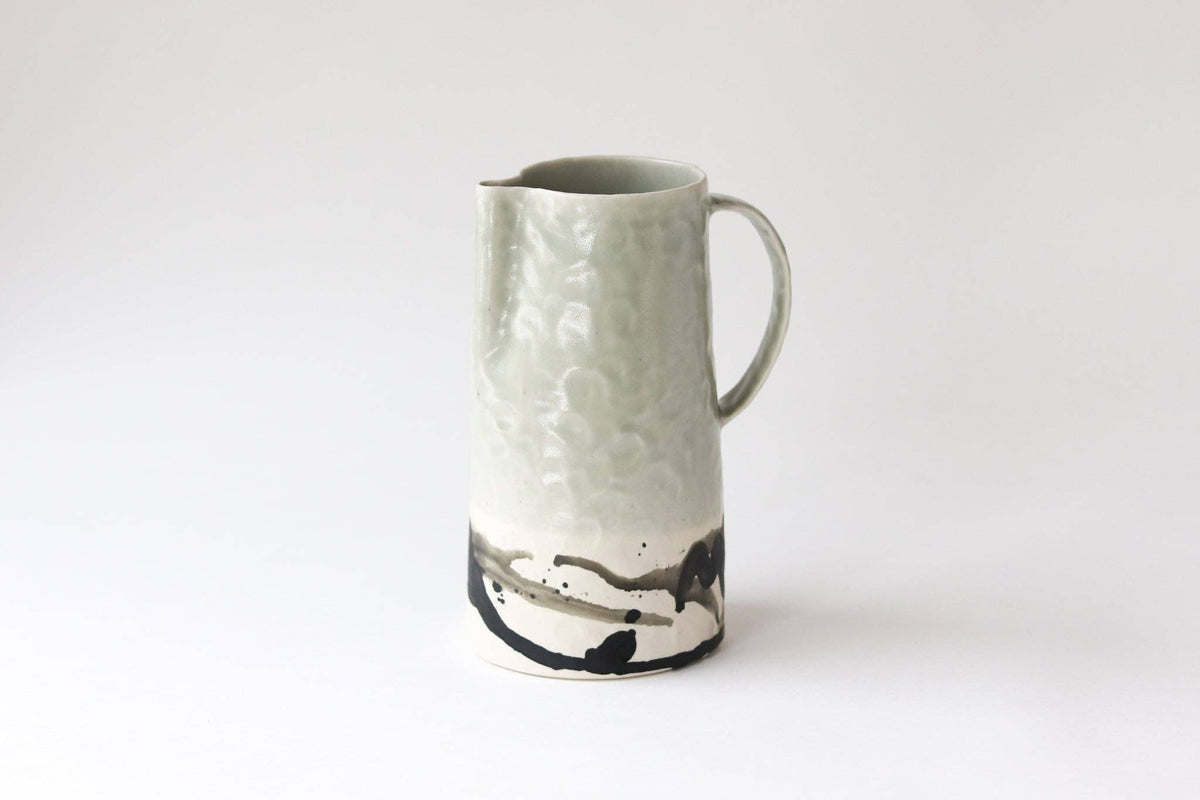 Elizabeth Benotti Ceramics - Splatter Pitcher: Daybreak - PMA Store at the Portland Museum of Art, Maine