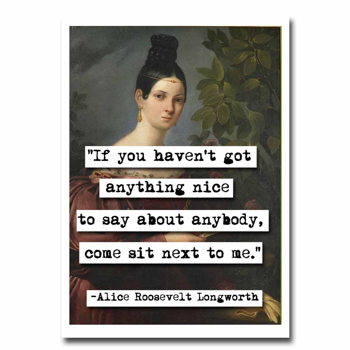 ChicalooKate - Alice Roosevelt Longworth Blank Greeting Card