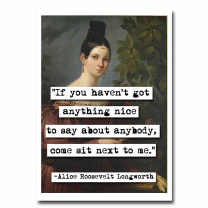 ChicalooKate - Alice Roosevelt Longworth Blank Greeting Card