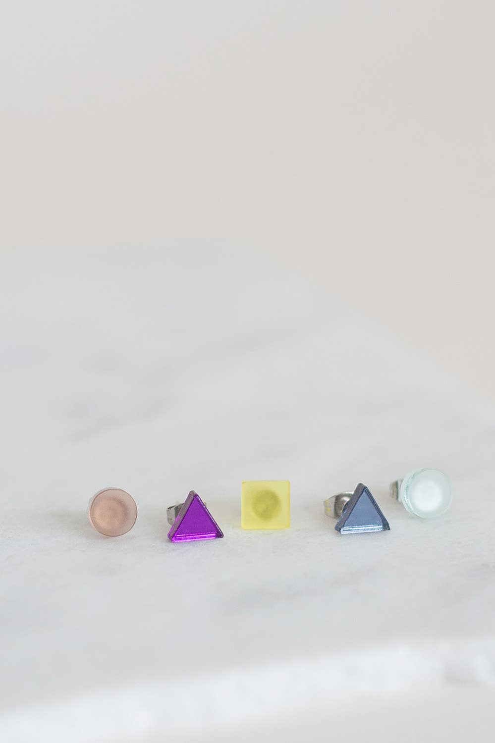 Pamela Coromoto - Basic - Mini Earrings Set (5) - Colorful Palette: Red/Blue Palette