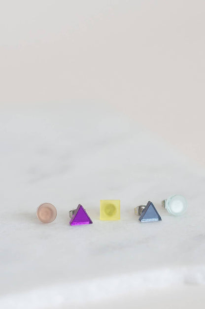 Pamela Coromoto - Basic - Mini Earrings Set (5) - Colorful Palette: Red/Blue Palette