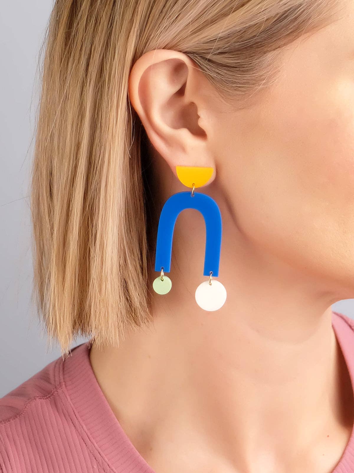 Combinist Goods - Collage Earrings: Mango