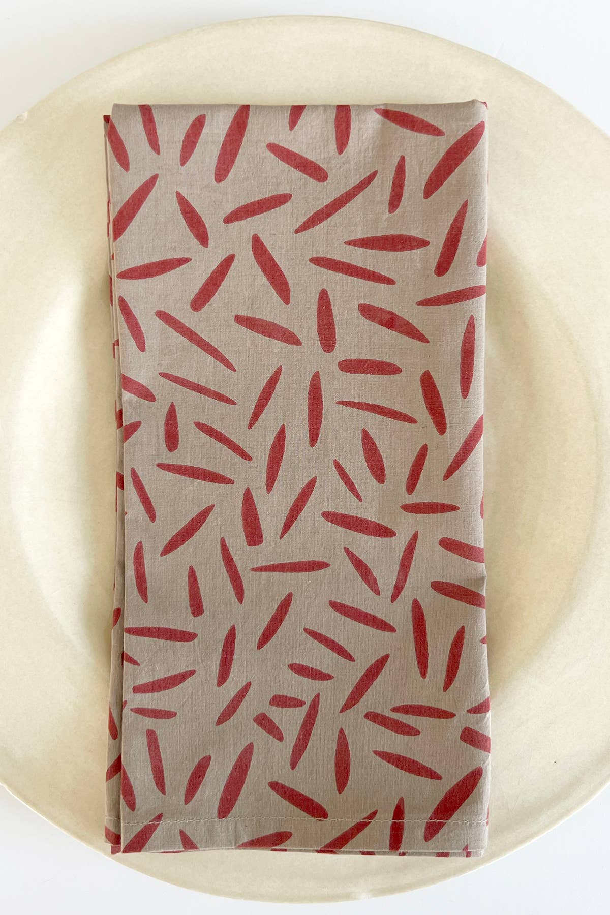 Napkins (Set of 4): Grasses Moss/Hunter - PMA Store at the Portland Museum of Art, Maine