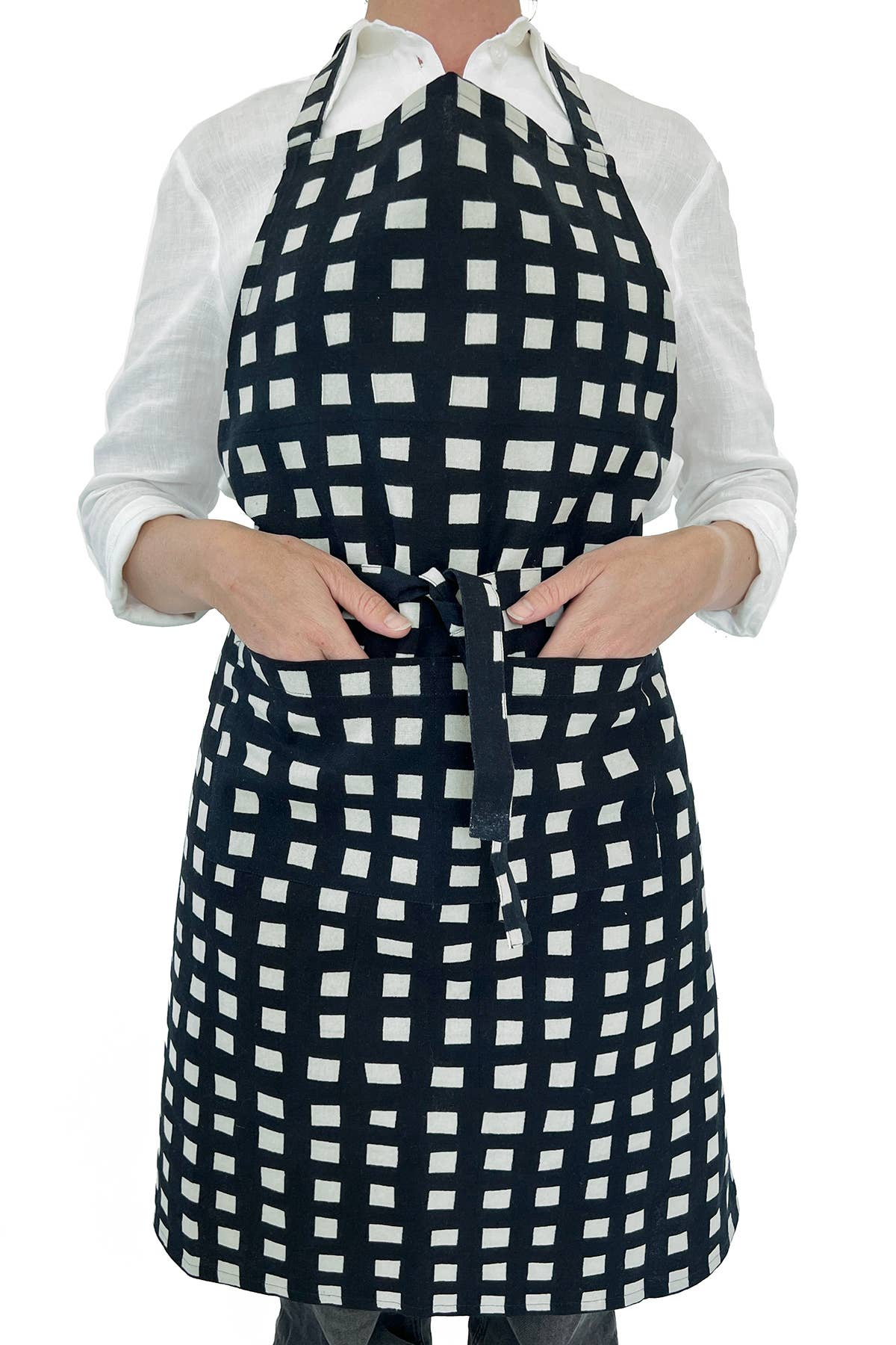 See Design - Apron: Small Totem Orange/Yellow - PMA Store at the Portland Museum of Art, Maine