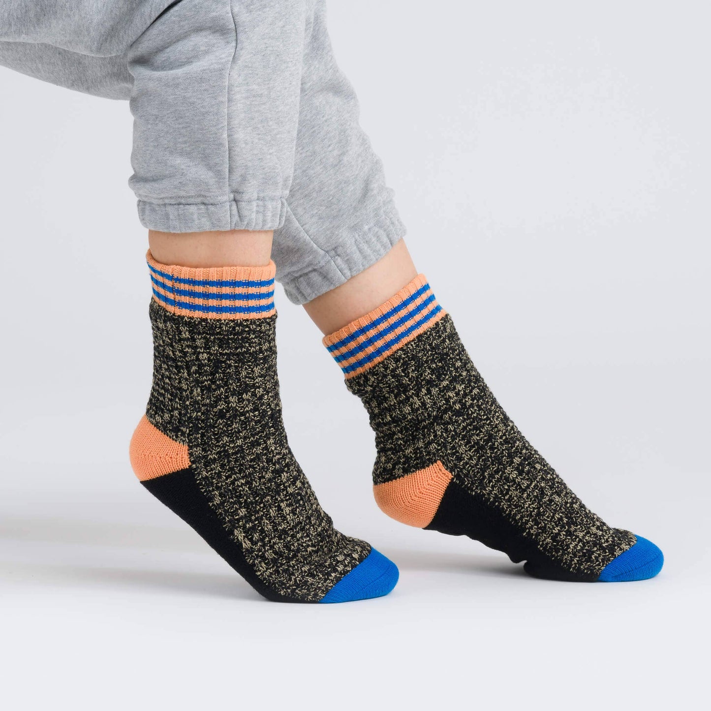 Varsity Knit House Socks: Golden Olive / S/M - W 6-9<br>M 5-7.5 - PMA Store at the Portland Museum of Art, Maine
