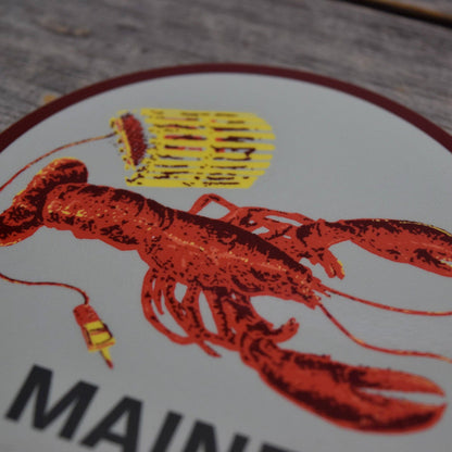 Quiet Tide Goods - Maine Lobster 3.5x3.5in Vinyl Sticker - PMA Store at the Portland Museum of Art, Maine