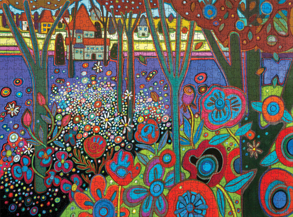 Pomegranate - Darlene Kulig: Outside Vienna 1000-Piece Jigsaw Puzzle - PMA Store at the Portland Museum of Art, Maine