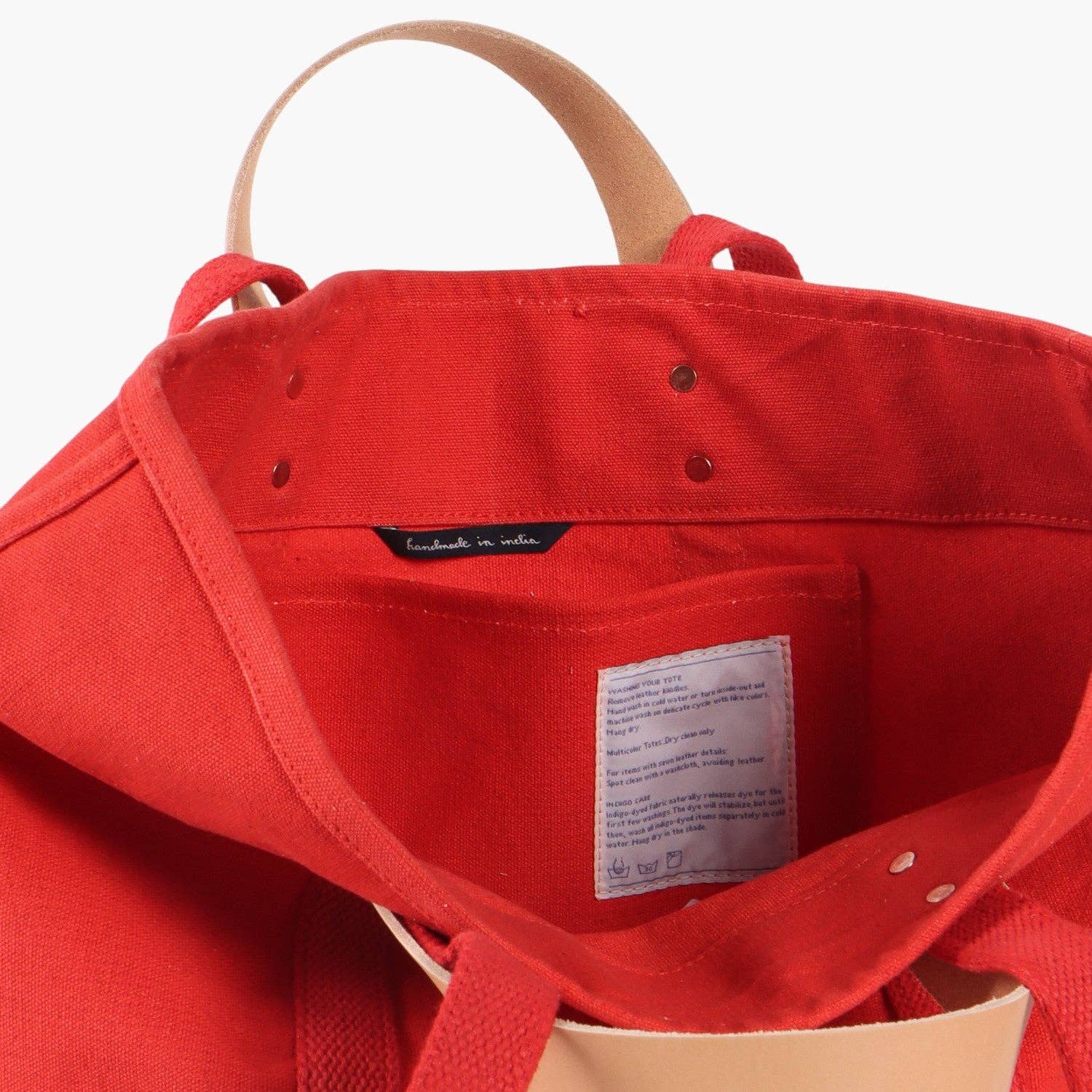 IMMODEST COTTON - Small East West Tote | Persimmon - PMA Store at the Portland Museum of Art, Maine