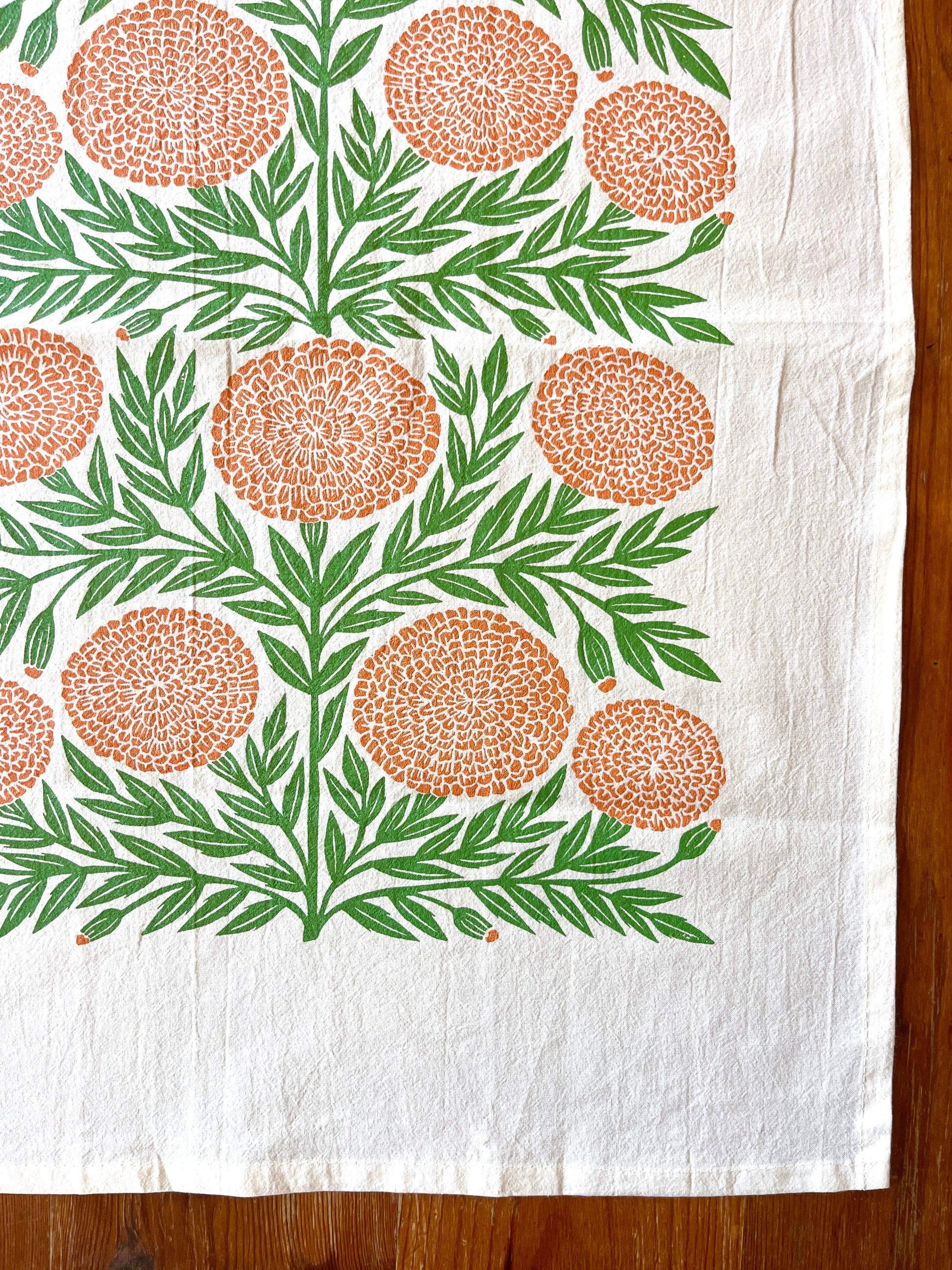 Katharine Watson - Marigold Tea Towel - PMA Store at the Portland Museum of Art, Maine