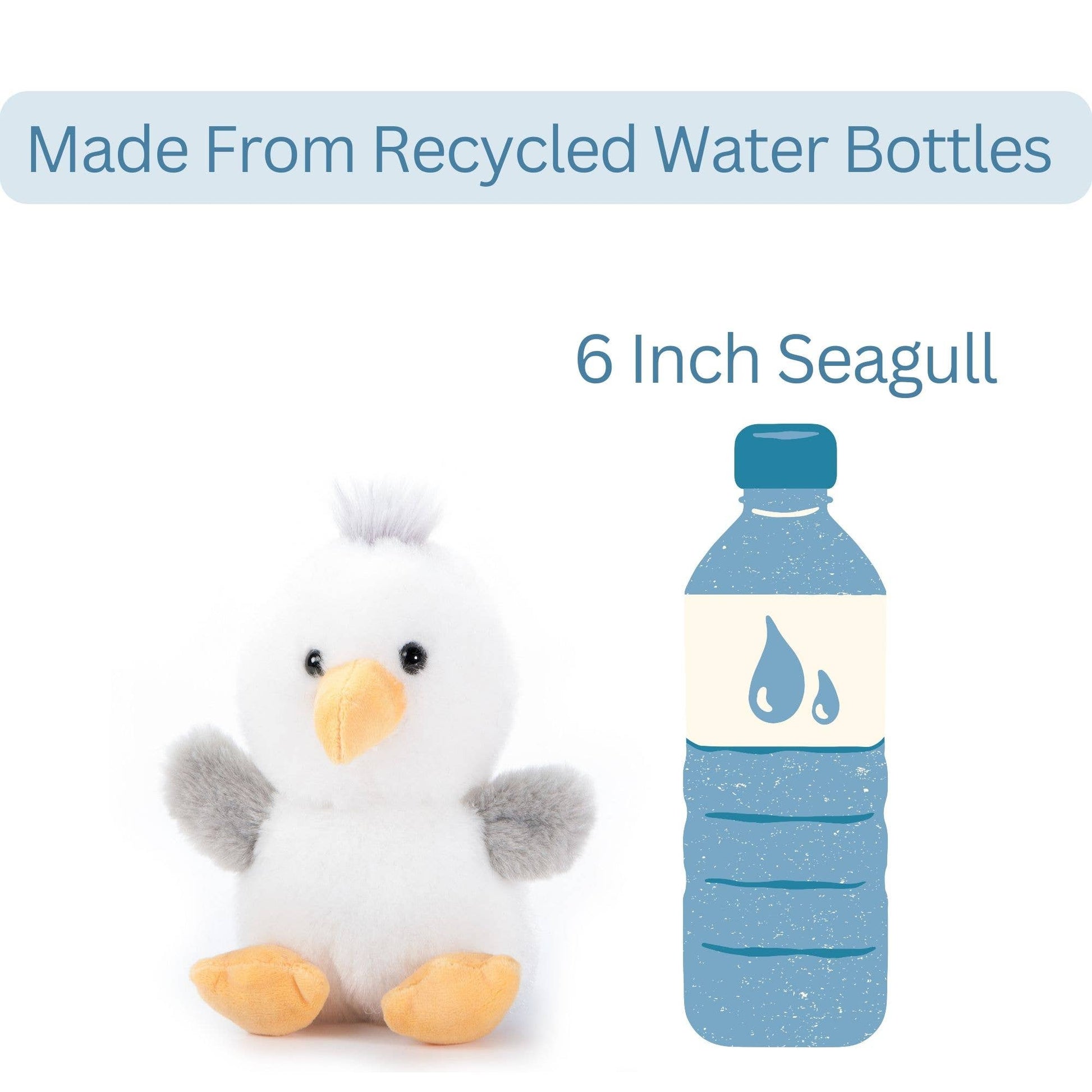 The Petting Zoo - Nuggetz Seagull 6" (15cm) Collectible - PMA Store at the Portland Museum of Art, Maine