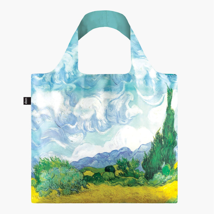 LOQI LLC - VINCENT VAN GOGH A Wheat Field with Cypresses Recycled Bag